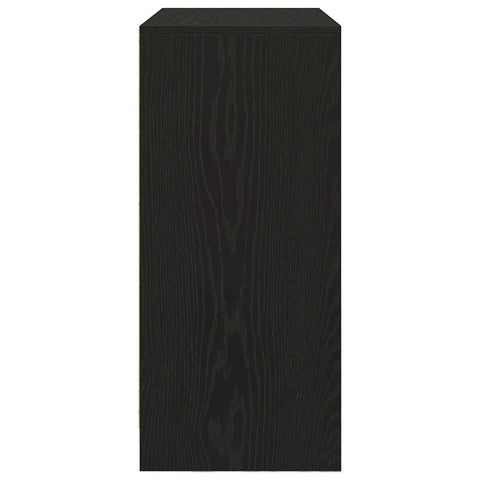 vidaXL Sideboard with Drawer Black Oak 80x34x76 cm Engineered Wood