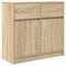 vidaXL Sideboard with Drawer Sonoma Oak 80x34x76 cm Engineered Wood