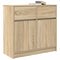 vidaXL Sideboard with Drawer Sonoma Oak 80x34x76 cm Engineered Wood