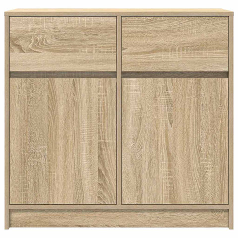 vidaXL Sideboard with Drawer Sonoma Oak 80x34x76 cm Engineered Wood