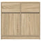 vidaXL Sideboard with Drawer Sonoma Oak 80x34x76 cm Engineered Wood