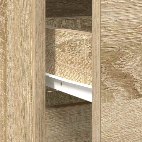 vidaXL Sideboard with Drawer Sonoma Oak 80x34x76 cm Engineered Wood