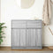 vidaXL Sideboard with Drawer Grey Sonoma 80x34x76 cm Engineered Wood