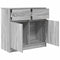 vidaXL Sideboard with Drawer Grey Sonoma 80x34x76 cm Engineered Wood