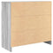 vidaXL Sideboard with Drawer Grey Sonoma 80x34x76 cm Engineered Wood