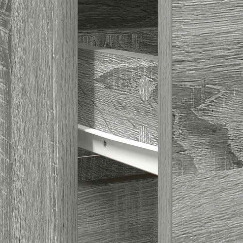 vidaXL Sideboard with Drawer Grey Sonoma 80x34x76 cm Engineered Wood