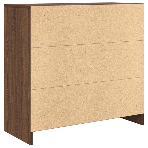 vidaXL Sideboard with Drawer Brown Oak 80x34x76 cm Engineered Wood