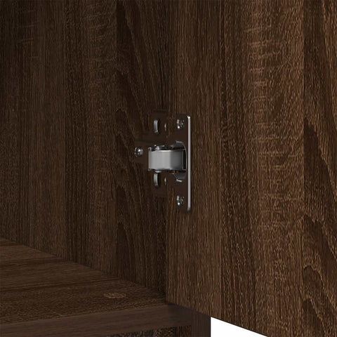 vidaXL Sideboard with Drawer Brown Oak 80x34x76 cm Engineered Wood