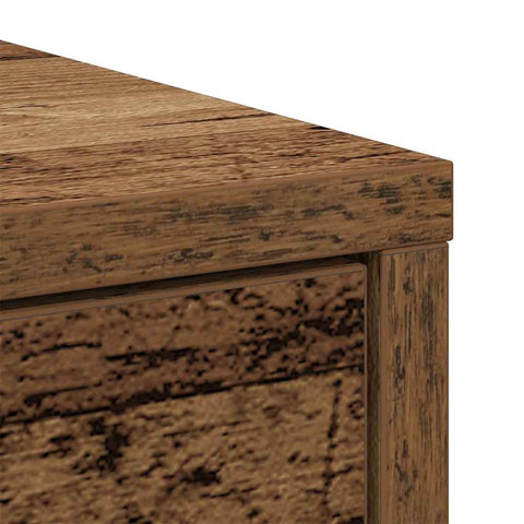 vidaXL Sideboard with Drawer Old Wood 80x34x76 cm Engineered Wood