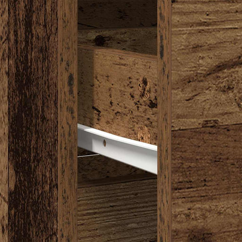 vidaXL Sideboard with Drawer Old Wood 80x34x76 cm Engineered Wood