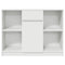 vidaXL Sideboard with Drawer White 101x35x76 cm Engineered Wood
