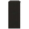 vidaXL Sideboard with Drawer Black Oak 101x35x76 cm Engineered Wood