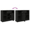 vidaXL Sideboard with Drawer Black Oak 101x35x76 cm Engineered Wood