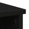 vidaXL Sideboard with Drawer Black Oak 101x35x76 cm Engineered Wood