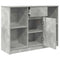 vidaXL Sideboard with Drawer Concrete Grey 101x35x76 cm Engineered Wood