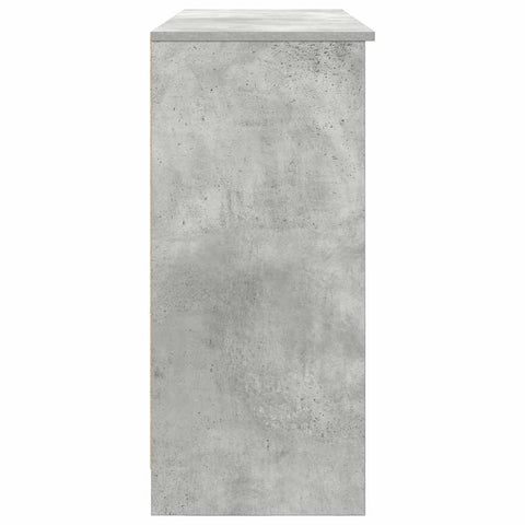 vidaXL Sideboard with Drawer Concrete Grey 101x35x76 cm Engineered Wood
