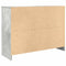 vidaXL Sideboard with Drawer Concrete Grey 101x35x76 cm Engineered Wood