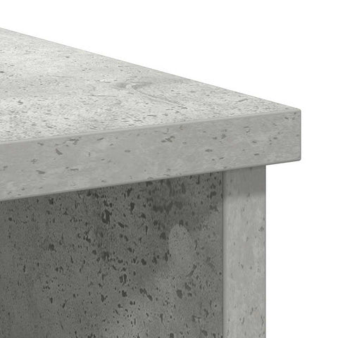 vidaXL Sideboard with Drawer Concrete Grey 101x35x76 cm Engineered Wood