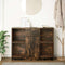 vidaXL Sideboard with Drawer Smoked Oak 101x35x76 cm Engineered Wood
