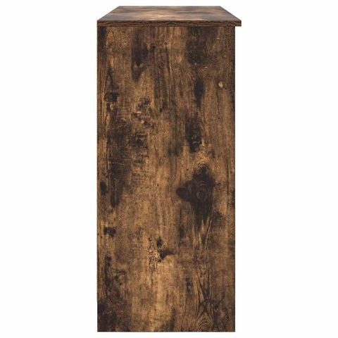 vidaXL Sideboard with Drawer Smoked Oak 101x35x76 cm Engineered Wood