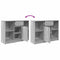 vidaXL Sideboard with Drawer Grey Sonoma 101x35x76 cm Engineered Wood