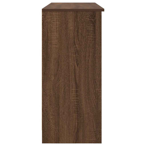 vidaXL Sideboard with Drawer Brown Oak 101x35x76 cm Engineered Wood