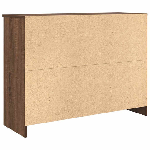 vidaXL Sideboard with Drawer Brown Oak 101x35x76 cm Engineered Wood