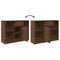 vidaXL Sideboard with Drawer Brown Oak 101x35x76 cm Engineered Wood