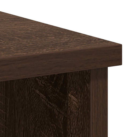 vidaXL Sideboard with Drawer Brown Oak 101x35x76 cm Engineered Wood