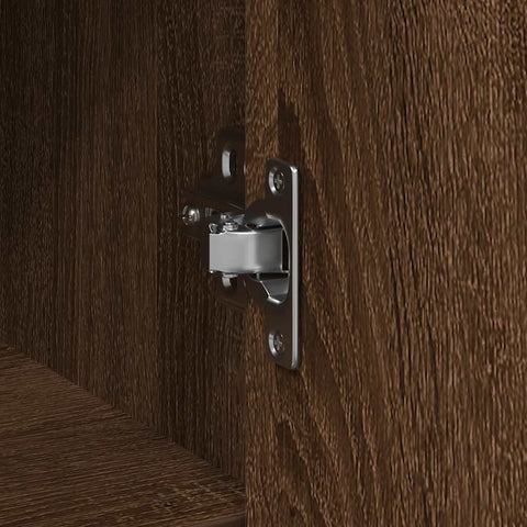 vidaXL Sideboard with Drawer Brown Oak 101x35x76 cm Engineered Wood