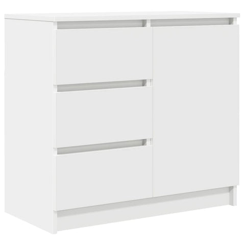 vidaXL Sideboard with Drawer White 71x35x65 cm Engineered Wood