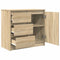 vidaXL Sideboard with Drawer Sonoma Oak 71x35x65 cm Engineered Wood