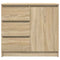 vidaXL Sideboard with Drawer Sonoma Oak 71x35x65 cm Engineered Wood