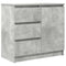 vidaXL Sideboard with Drawer Concrete Grey 71x35x65 cm Engineered Wood