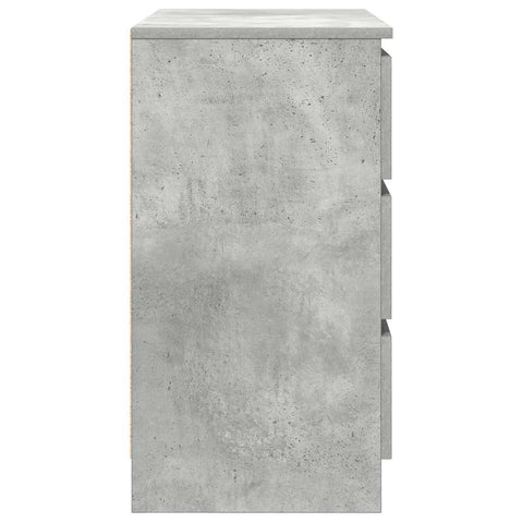 vidaXL Sideboard with Drawer Concrete Grey 71x35x65 cm Engineered Wood
