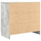 vidaXL Sideboard with Drawer Concrete Grey 71x35x65 cm Engineered Wood