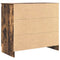 vidaXL Sideboard with Drawer Smoked Oak 71x35x65 cm Engineered Wood