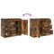 vidaXL Sideboard with Drawer Smoked Oak 71x35x65 cm Engineered Wood