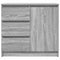 vidaXL Sideboard with Drawer Grey Sonoma 71x35x65 cm Engineered Wood