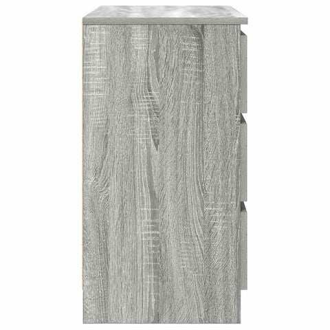 vidaXL Sideboard with Drawer Grey Sonoma 71x35x65 cm Engineered Wood