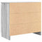 vidaXL Sideboard with Drawer Grey Sonoma 71x35x65 cm Engineered Wood