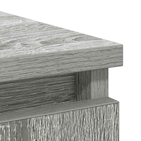 vidaXL Sideboard with Drawer Grey Sonoma 71x35x65 cm Engineered Wood