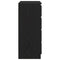 vidaXL Sideboard with Drawers Black Oak 71x35x84 cm Engineered Wood