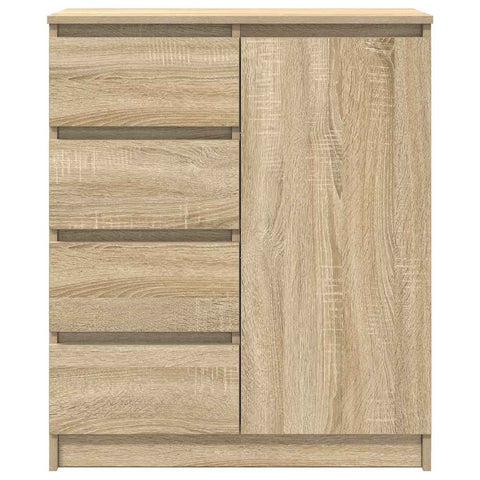 vidaXL Sideboard with Drawers Sonoma Oak 71x35x84 cm Engineered Wood