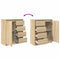 vidaXL Sideboard with Drawers Sonoma Oak 71x35x84 cm Engineered Wood