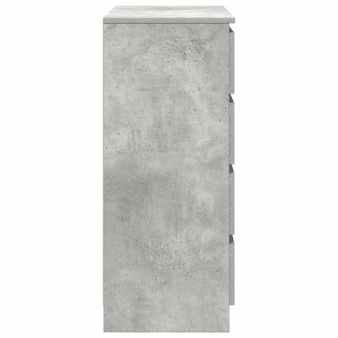 vidaXL Sideboard with Drawers Concrete Grey 71x35x84 cm Engineered Wood