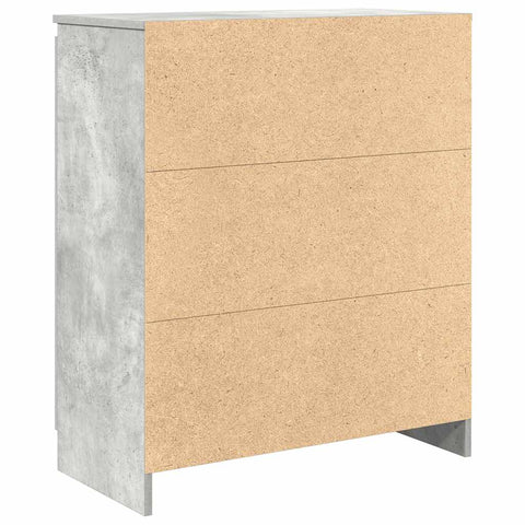 vidaXL Sideboard with Drawers Concrete Grey 71x35x84 cm Engineered Wood
