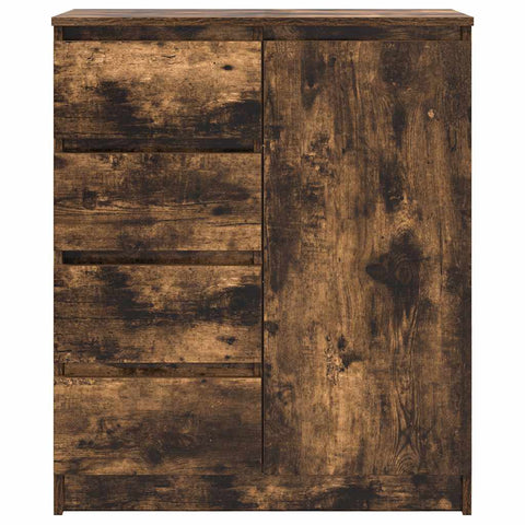 vidaXL Sideboard with Drawers Smoked Oak 71x35x84 cm Engineered Wood