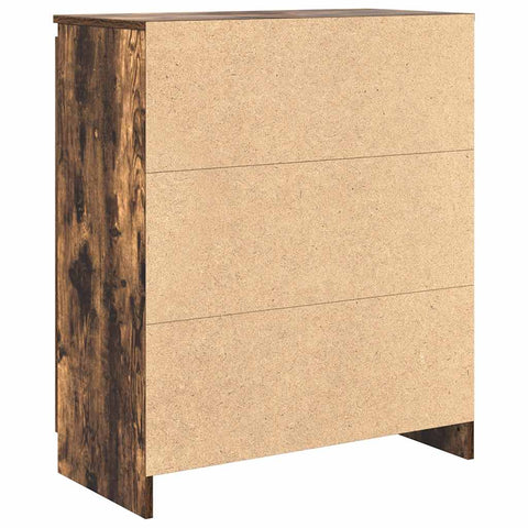 vidaXL Sideboard with Drawers Smoked Oak 71x35x84 cm Engineered Wood