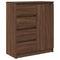 vidaXL Sideboard with Drawers Brown Oak 71x35x84 cm Engineered Wood